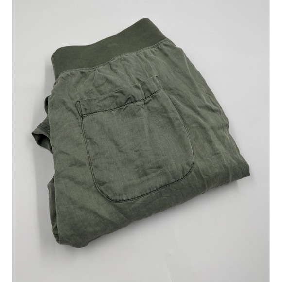 Faherty Pants - Faherty Women's M Tencel Linen Green Ankle Jogger